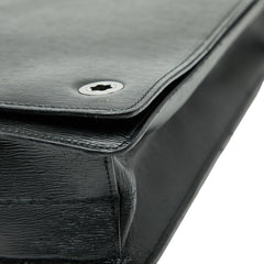 モンブラン ロゴ ショルダーバッグ ブラック レザー レディース MONTBLANC 【中古】