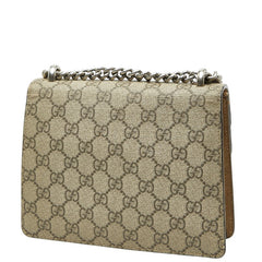 グッチ GGスプリーム ディオニュソス チェーン ショルダーバッグ 421970 ベージュ PVC レザー スエード レディース GUCCI 【中古】