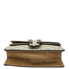 グッチ GGスプリーム ディオニュソス チェーン ショルダーバッグ 421970 ベージュ PVC レザー スエード レディース GUCCI 【中古】