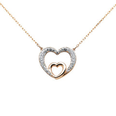 スワロフスキー ハート モチーフ ネックレス ピアス セット ゴールド メッキ レディース SWAROVSKI 【中古】