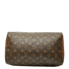 ルイ ヴィトン モノグラム スピーディ30 ハンドバッグ ミニボストンバッグ M41526 ブラウン PVC レザー レディース LOUIS VUITTON 【中古】