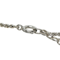 ディオール CDロゴ ネックレス シルバー メタル レディース Dior 【中古】