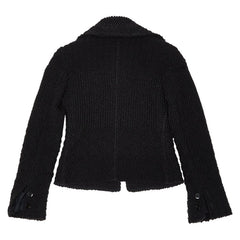 ヴァレンティノ ニットジャケット ジップアップブルゾン サイズ：8 ブラック レディース VALENTINO 【中古】