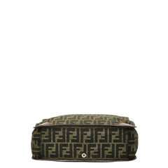 フェンディ ズッカ トートバッグ ハンドバッグ 2321 26555 ブラウン ナイロン レザー レディース FENDI 【中古】