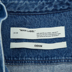 オフホワイト ブリーチペイント加工 ワンピース チュニック サイズ38 OWYM002R20773098 ブルー マルチカラー デニム レディース OFF-WHITE 【中古】