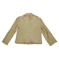シャネル ジャケット サイズ36 P14484V08245 ゴールド コットン レーヨン レディース CHANEL 【中古】