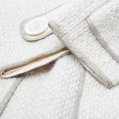 ルイ ヴィトン ノーカラーコート サイズ34 ベージュ ウール ナイロン モヘヤ レディース LOUIS VUITTON 【中古】