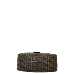 フェンディ ズッカ マンマバケット ハンドバッグ ブラウン キャンバス レザー レディース FENDI 【中古】