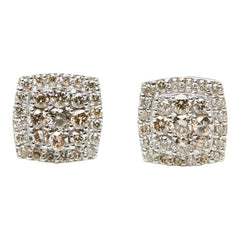 K18WG ホワイトゴールド ダイヤ0.70ct ピアス レディース 【中古】