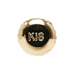 K18YG イエローゴールド ダイヤ0.04ct ピンクサファイア サファイア エメラルド イヤリング レディース 【中古】