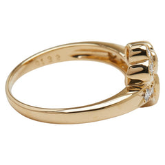 ポーラ K18YG イエローゴールド ダイヤ0.30ct ダイヤ0.132ct リング 指輪 レディース POLA 9号 【中古】