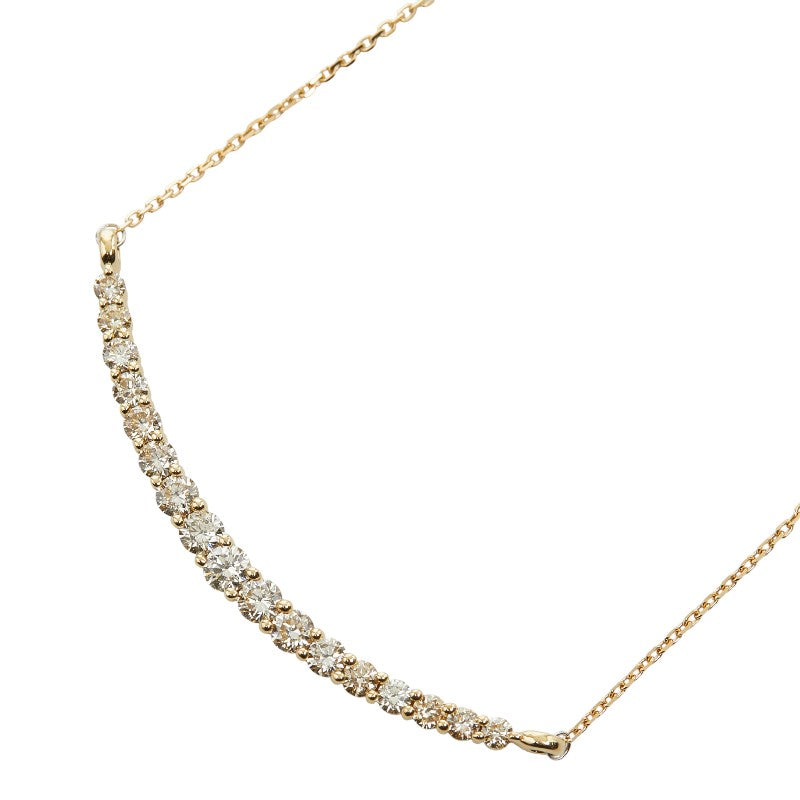 K18YG イエローゴールド ダイヤ0.60ct ネックレス レディース 【中古】