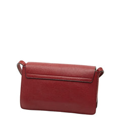 クロエ フェイ 斜め掛け ショルダーバッグ レッド レザー レディース Chloe 【中古】