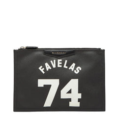 ジバンシー FAVELAS 74 クラッチバッグ ブラック ホワイト レザー レディース Givenchy 【中古】
