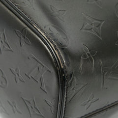 ルイ ヴィトン モノグラム マット ストックトン トートバッグ ハンドバッグ M55112 ノワール ブラック レザー レディース LOUIS VUITTON 【中古】