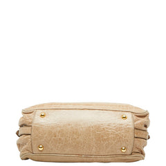 ミュウミュウ ハンドバッグ ショルダーバッグ 2WAY ブラウン レザー レディース MIUMIU 【中古】