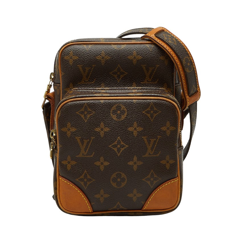 ルイ ヴィトン モノグラム アマゾン 斜め掛け ショルダーバッグ M45236 ブラウン PVC レザー レディース LOUIS VUITTON 【中古】