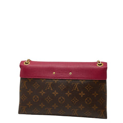 ルイ ヴィトン モノグラム パラスチェーン ショルダーバッグ M41635 ブラウン グレープ パープル PVC レザー レディース LOUIS VUITTON 【中古】