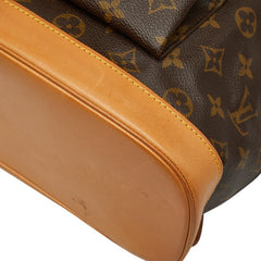 ルイ ヴィトン モノグラム モンスリGM リュック バックパック M51135 ブラウン PVC レザー レディース LOUIS VUITTON 【中古】
