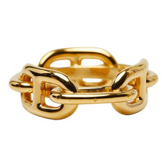 エルメス ルカデ シェーヌダンクル スカーフリング ゴールド メッキ レディース HERMES 【中古】