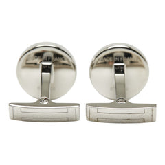 エルメス セリエ カフス カフリンクス シルバー レッド メタル メンズ HERMES 【中古】