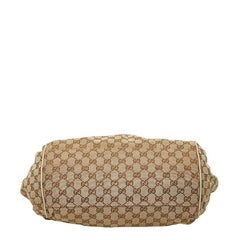グッチ GGキャンバス スーキー ハンドバッグ ショルダーバッグ 2WAY 223974 ベージュ ホワイト キャンバス レザー レディース GUCCI 【中古】