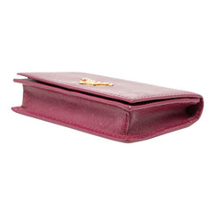 プラダ コインケース パスケース パープル サフィアーノレザー レディース PRADA 【中古】