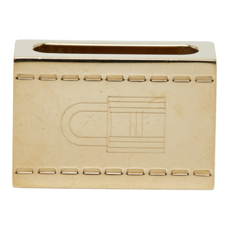 エルメス カデナ モチーフ スカーフリング ツイリーリング ゴールド メッキ レディース HERMES 【中古】