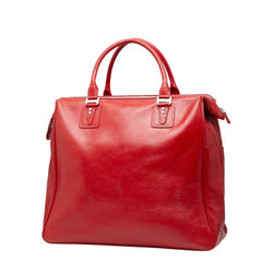 ブルガリ ボストンバッグ レッド レザー レディース BVLGARI 【中古】