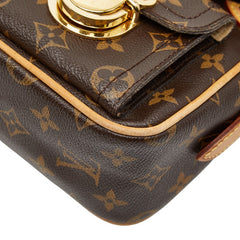 ルイ ヴィトン モノグラム ハドソンPM 斜め掛け ショルダーバッグ M40027 ブラウン PVC レザー レディース LOUIS VUITTON 【中古】