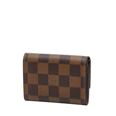 ルイ ヴィトン ダミエ ポルトモネ プラ コインケース N61930 ブラウン PVC レザー レディース LOUIS VUITTON 【中古】