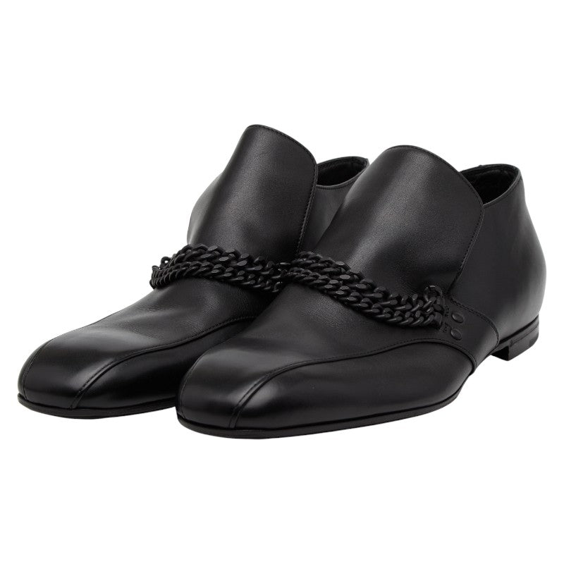 ボッテガヴェネタ - ローファー チェーン サイズ44 1/2 ブラック レザー メンズ BOTTEGAVENETA 【中古】