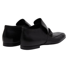 ボッテガヴェネタ - ローファー チェーン サイズ44 1/2 ブラック レザー メンズ BOTTEGAVENETA 【中古】