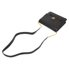 ディオール ロゴ ショルダーバッグ ブラック レザー レディース Dior 【中古】