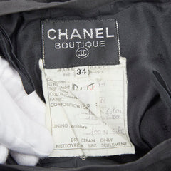 シャネル スカート サイズ：34 ブラック コットン レディース CHANEL 【中古】