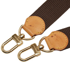 ルイ ヴィトン ショルダーストラップ ブラウン キャンバス レザー レディース LOUIS VUITTON 【中古】