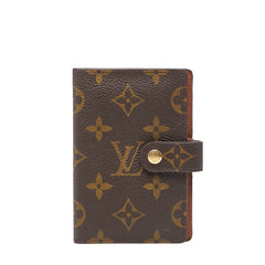 ルイ ヴィトン モノグラム ミニ アジェンダ 手帳カバー T56350 ブラウン PVC レザー レディース LOUIS VUITTON 【中古】