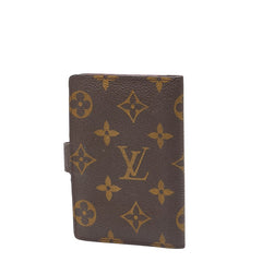 ルイ ヴィトン モノグラム ミニ アジェンダ 手帳カバー T56350 ブラウン PVC レザー レディース LOUIS VUITTON 【中古】