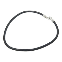 ブルガリ チョーカー ブラック シルバー レザー メタル レディース BVLGARI 【中古】