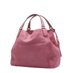 グッチ ソーホー インターロッキングG ショルダーバッグ トートバッグ 282309 ピンク レザー レディース GUCCI 【中古】