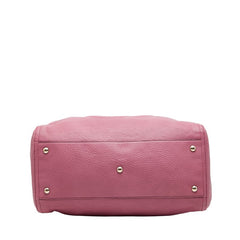 グッチ ソーホー インターロッキングG ショルダーバッグ トートバッグ 282309 ピンク レザー レディース GUCCI 【中古】