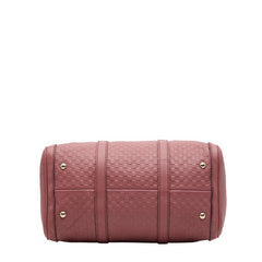 グッチ マイクログッチシマ ミニボストンバッグ ショルダーバッグ 2WAY 247205 ピンク レザー レディース GUCCI 【中古】