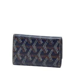 ゴヤール ヘリンボーン 6連 キーケース パープル マルチカラー PVC レザー レディース GOYARD 【中古】