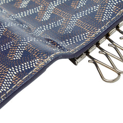 ゴヤール ヘリンボーン 6連 キーケース パープル マルチカラー PVC レザー レディース GOYARD 【中古】