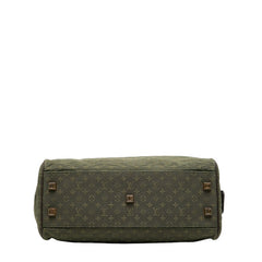 ルイ ヴィトン モノグラムミニ ジョセフィーヌGM ハンドバッグ M92412 カーキ ブラウン キャンバス レザー レディース LOUIS VUITTON 【中古】