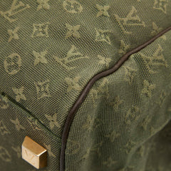 ルイ ヴィトン モノグラムミニ ジョセフィーヌGM ハンドバッグ M92412 カーキ ブラウン キャンバス レザー レディース LOUIS VUITTON 【中古】