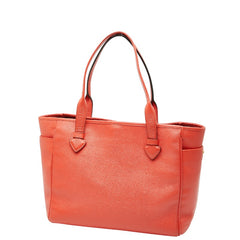 ロエベ ロゴ トートバッグ ハンドバッグ レッド レザー レディース LOEWE 【中古】