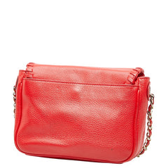 トリーバーチ チェーンショルダーバッグ レッド レザー レディース Tory Burch 【中古】