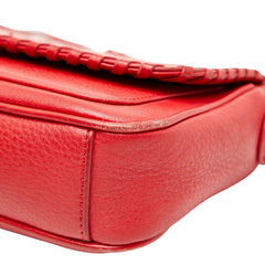 トリーバーチ チェーンショルダーバッグ レッド レザー レディース Tory Burch 【中古】