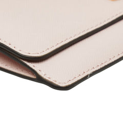 マイケルコース ロゴプレート 長財布 ピンク レザー レディース Michael Kors 【中古】